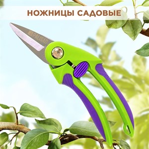 Садовые ножницы, секатор цветочный с хромированным покрытием, двухкомпонентные рукоятки, Palisad, 220мм F0000048430