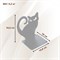 Ограничитель для книг металлический белый, Киса IRONDECOR 705-007W 705-007W - фото 65905