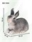 Фигура садовая Кролик серый, символ года HITSAD U09089-Gray - фото 66963