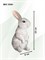 Фигура садовая Зайчонок серый, символ года HITSAD U09088-Gray U09088-Gray - фото 66978