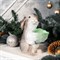 Фигурка декоративная Кролик с капустой серый, символ года HITSAD U09090-Gray U09090-Gray - фото 67015