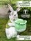 Фигура садовая Заяц с капустой серый, символ года HITSAD U09093-Gray U09093-Gray - фото 67078
