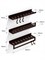 Полки для ванной комплект из 3-х, металлические коричневые HITSAD 805-009Br 805-009Br - фото 67391